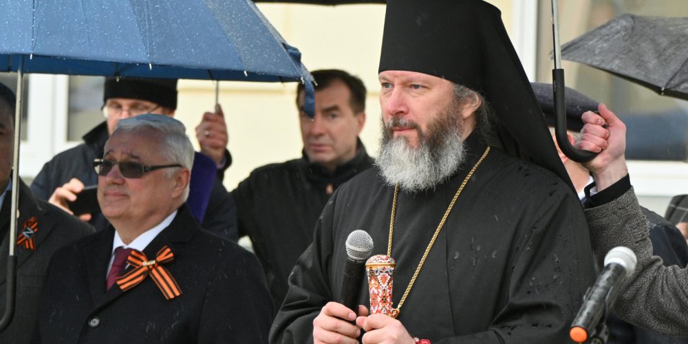 Епископ Луховицкий Евфимий посетил праздничные мероприятия в честь Дня Победы в университете «МЭИ»