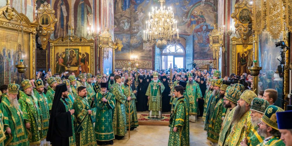 В день памяти преподобного Сергия Радонежского архиепископ Егорьевский Матфей сослужил Предстоятелю Русской Церкви в Успенском соборе Троице-Сергиевой лавры