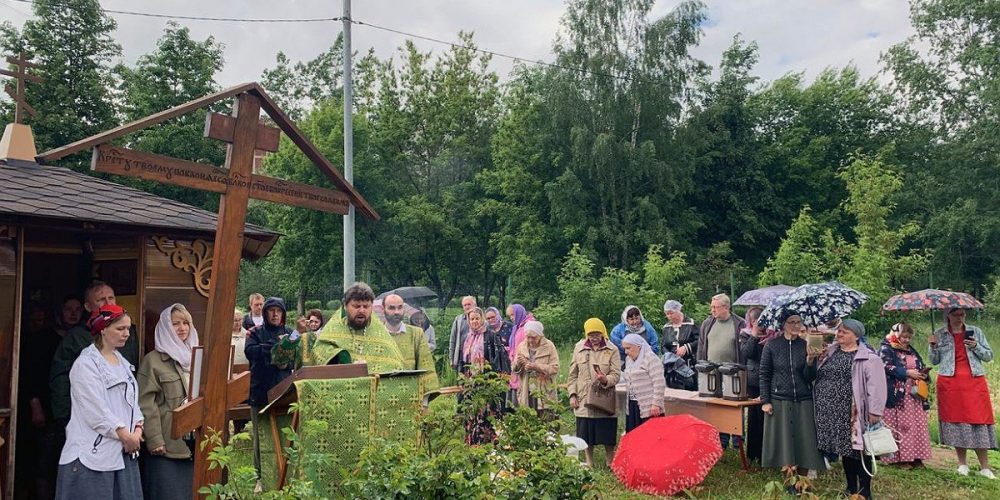 Начинается строительство каменного храма святого праведного Симеона Верхотурского в Марьине