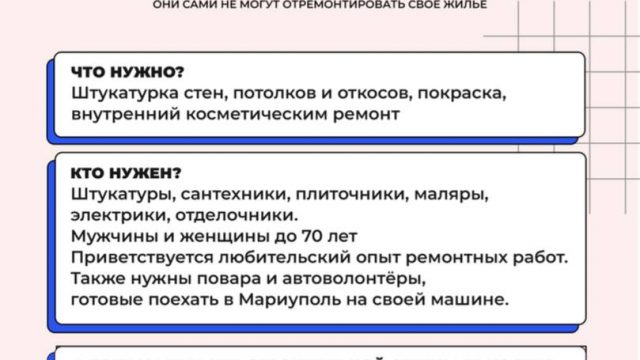 Синодальный отдел по благотворительности объявил набор добровольцев для ремонта домов в зоне конфликта