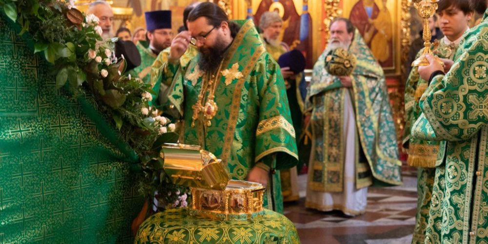 Ковчег с частицей мощей преподобного Сергия Радонежского принесен в храм преподобного Сергия Радонежского на Рязанке